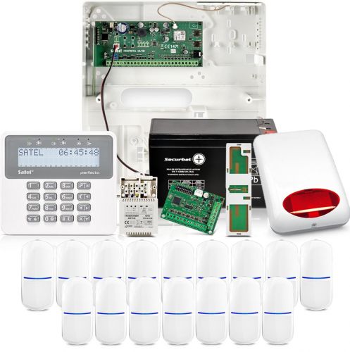 Zestaw alarmowy Satel Perfecta 16, 16x czujek ruchu, LCD, aplikacja mobilna