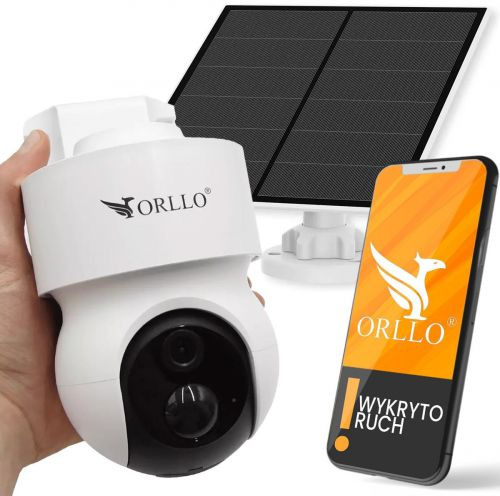 OUTLET_2: Kamera IP Orllo E7 SIM solarna zewnętrzna bezprzewodowa obrotowa 2MP