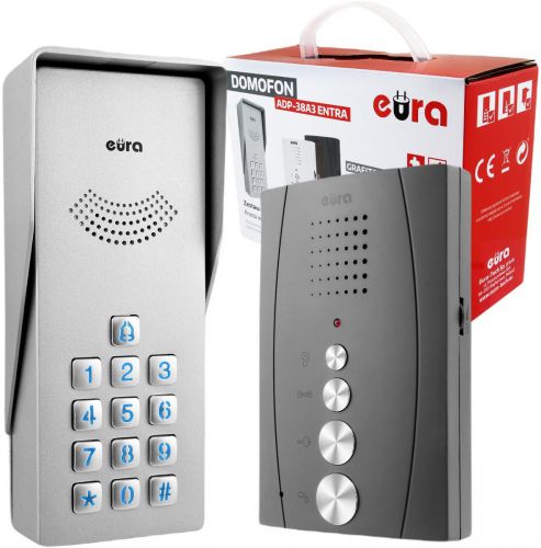 OUTLET_1: Domofon EURA ADP-38A3 ENTRA grafit