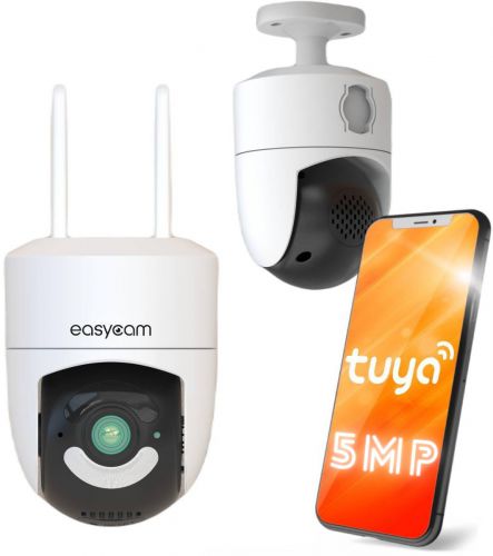 Kamera IP EasyCam obrotowa zewnętrzna WiFi Tuya 5MP 4 x zoom EC-5PT4DL