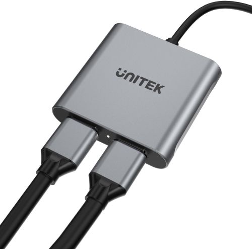 OUTLET_1: Unitek V1404B Adapter USB-C na 2x HDMI 4K MST